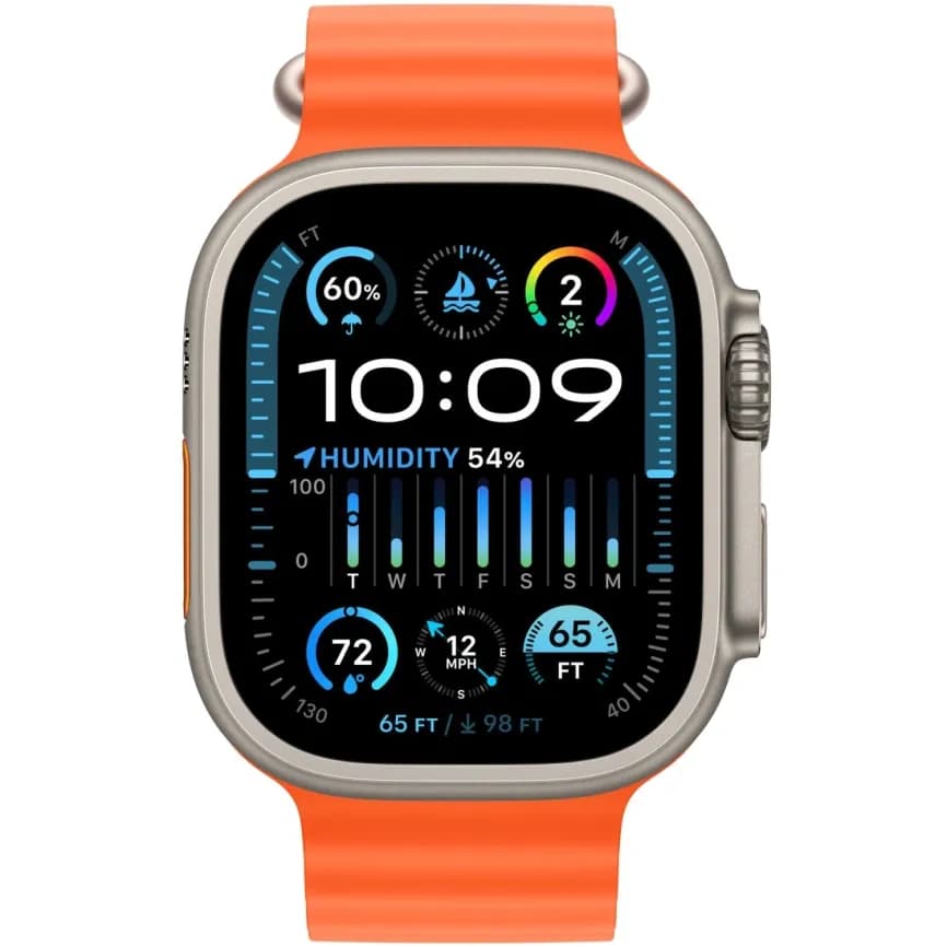 Смарт-часы Apple Watch Ultra 2 - 49 mm ремешок Ocean band | Orange 3