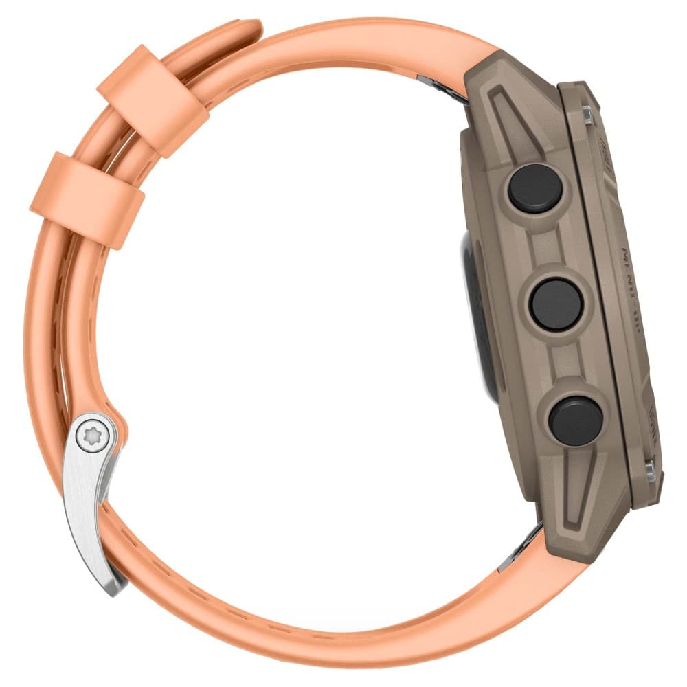 Смарт-часы Garmin Descent G2 - 45 mm, Сиренево-бежевый (палома), нежно-розовый силиконовый ремешок 5