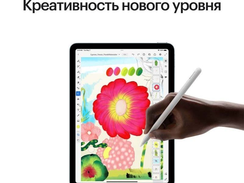 Планшет Apple iPad Air (2024 M2) 13" Wi-Fi + Cellular | 512 ГБ (Space grey | Серый космос) - MV703 4
