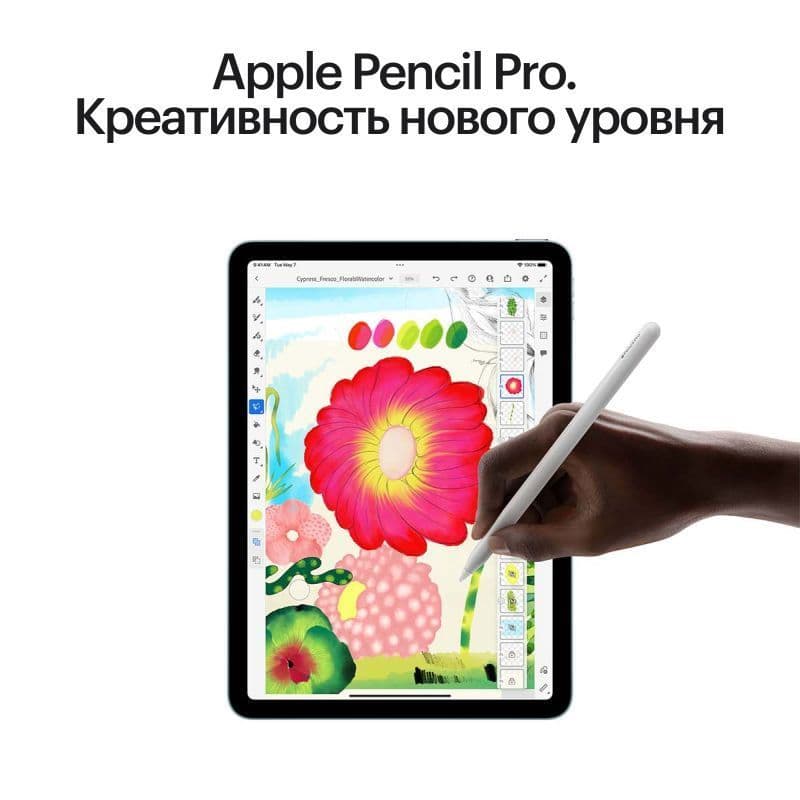 Планшет Apple iPad Air (2025 M3) 11" Wi-Fi + Cellular | 256 ГБ (Starlight | Сияющая звезда) 4