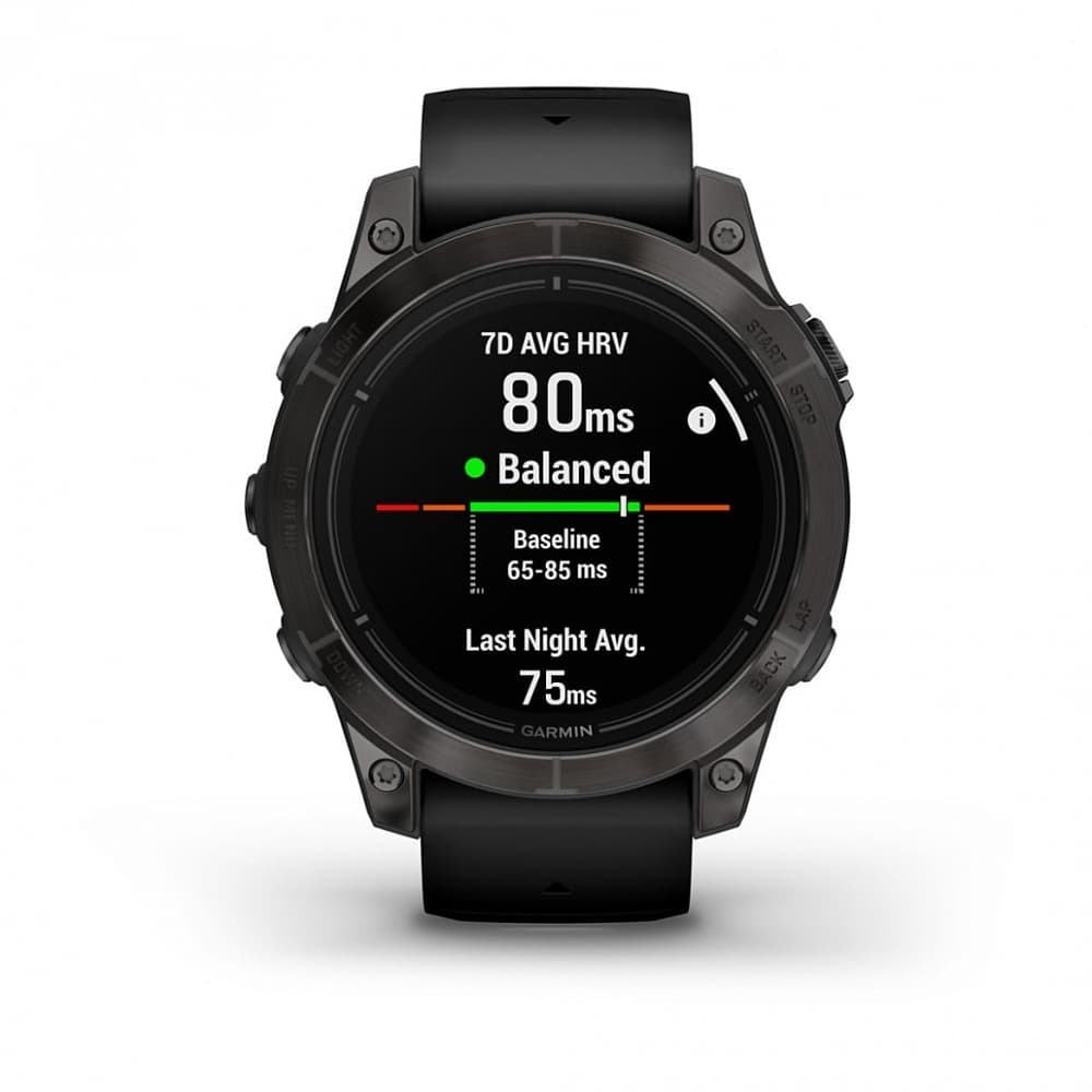 Смарт-часы Garmin Epix Pro (Gen 2) Sapphire Edition - 47 mm, Титановый, угольно-серый безель с DLC-покрытием, черный ремешок 6