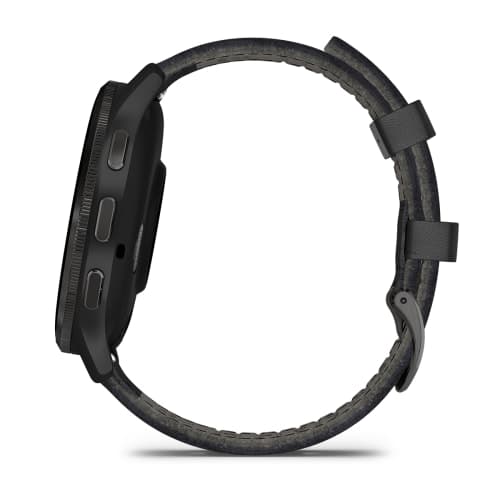 Смарт-часы Garmin Venu 3 - 45 mm, Черный, серый безель, серый кожаный ремешок 5