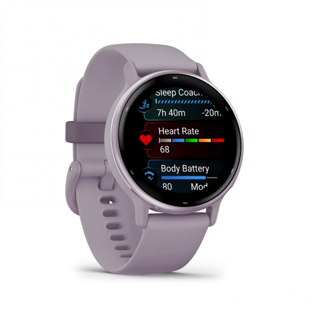 Смарт-часы Garmin Vivoactive 5 - 42 mm, цвет Орхидеи, металлический безель, силиконовый ремешок 2