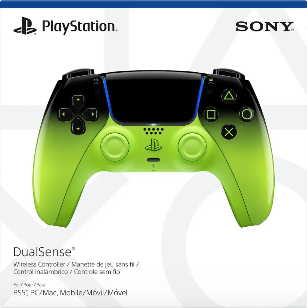 Геймпад Sony DualSense PlayStation 5 Hyperpop Collection, зелёный ремикс (Remix Green) 4