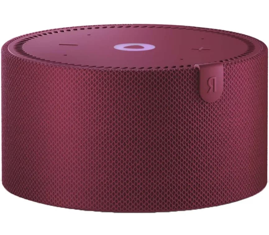 Умная колонка Яндекс Станция Мини 2 без часов, Красный гранат