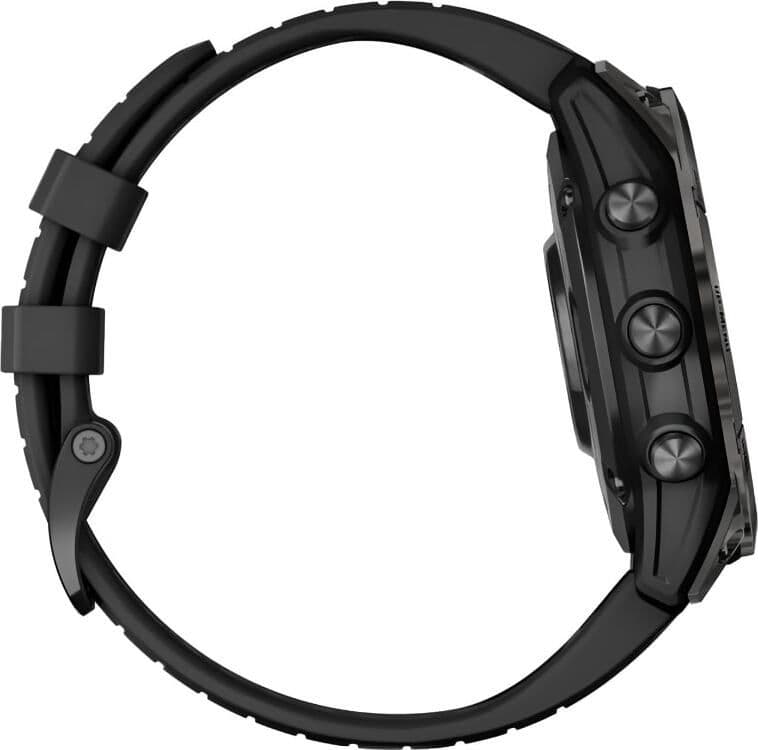 Смарт-часы Garmin Fenix 7 Pro Sapphire Solar - 47 mm, Титановый, угольно-серый безель с DLC-покрытием, черный ремешок 5
