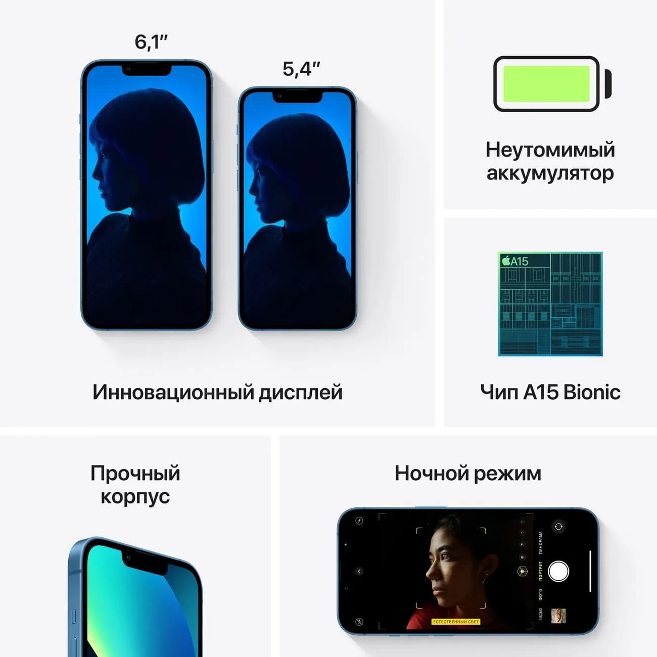 Смартфон Apple iPhone 13 512 ГБ Blue 5