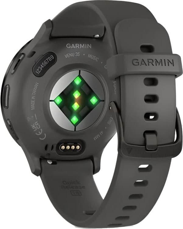 Смарт-часы Garmin Venu 3S - 41 mm, Серый, темно-серый безель, серый ремешок 5