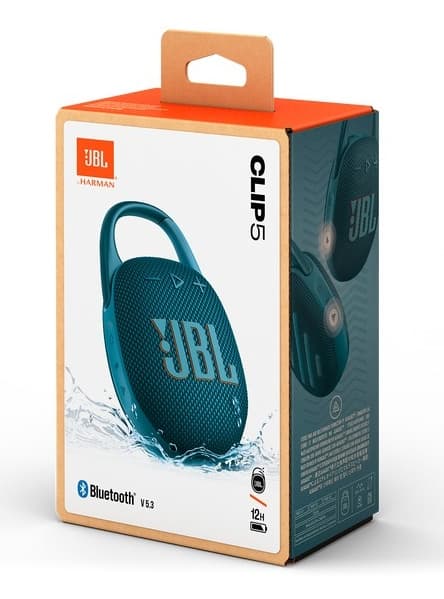 Портативная колонка JBL Clip 5 Black-Blue 6