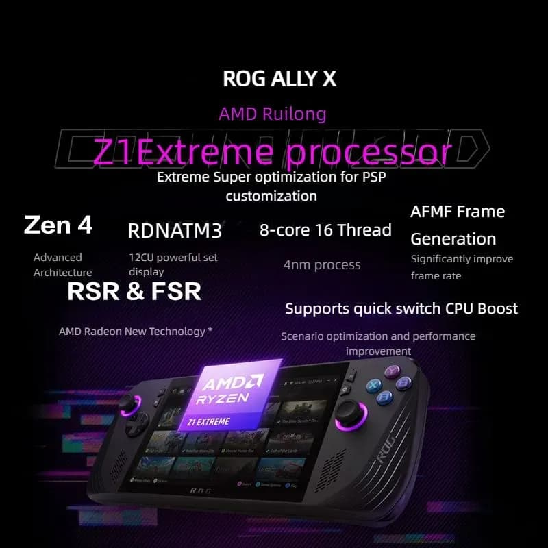 Портативная игровая консоль Asus ROG Ally X 24/1Tb (EU), чёрный (RC72LA) 11