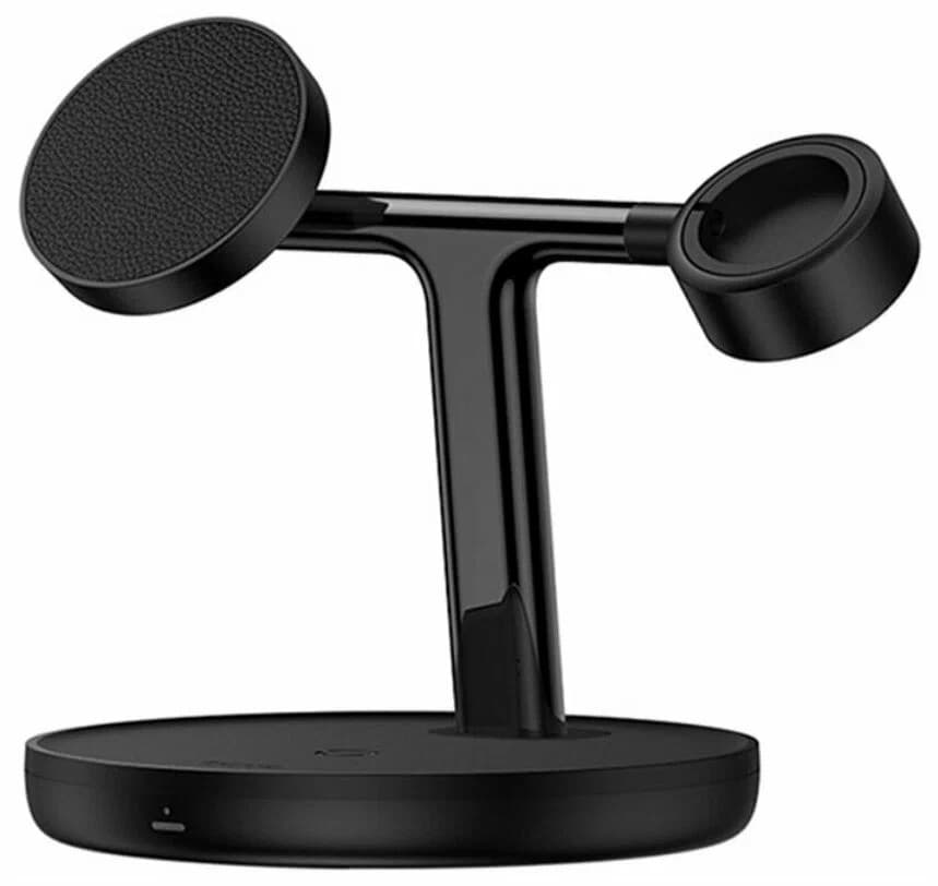 Беспроводное зарядное устройство Baseus BS-W527 3in1 Черный 2