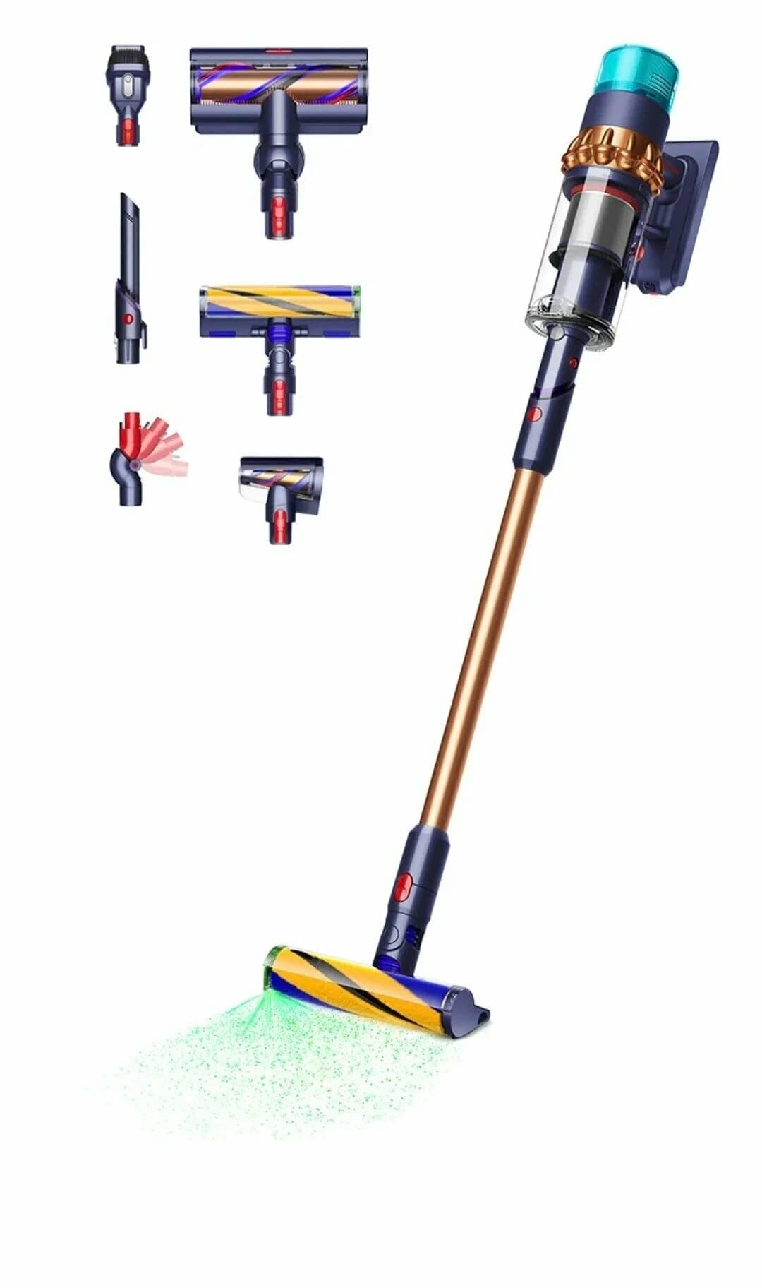 Вертикальный беспроводной пылесос Dyson Gen5 Detect Absolute SV23 (Blue / Copper) EU (Наша вилка)