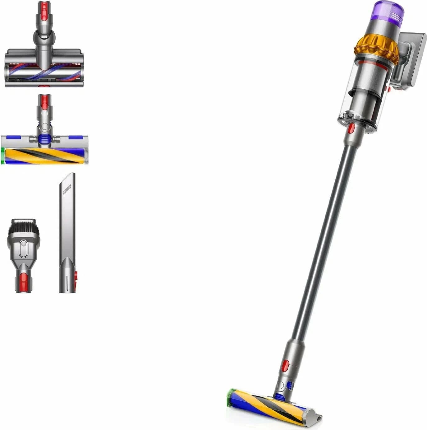 Вертикальный беспроводной пылесос Dyson V15 Detect Absolute SV47 (Yellow / Nickel) EU (Наша вилка)