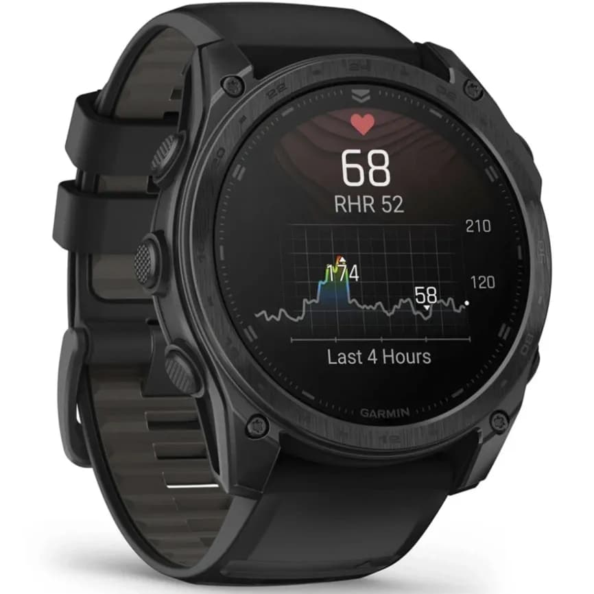 Смарт-часы Garmin Tactix 8 Amoled Sapphire - 51 mm, Черный, черный нейлоновый ремешок 6