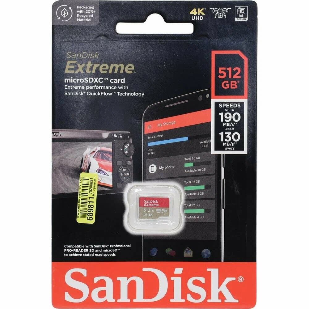 Карта памяти SanDisk Extreme MicroSD 512Gb 2