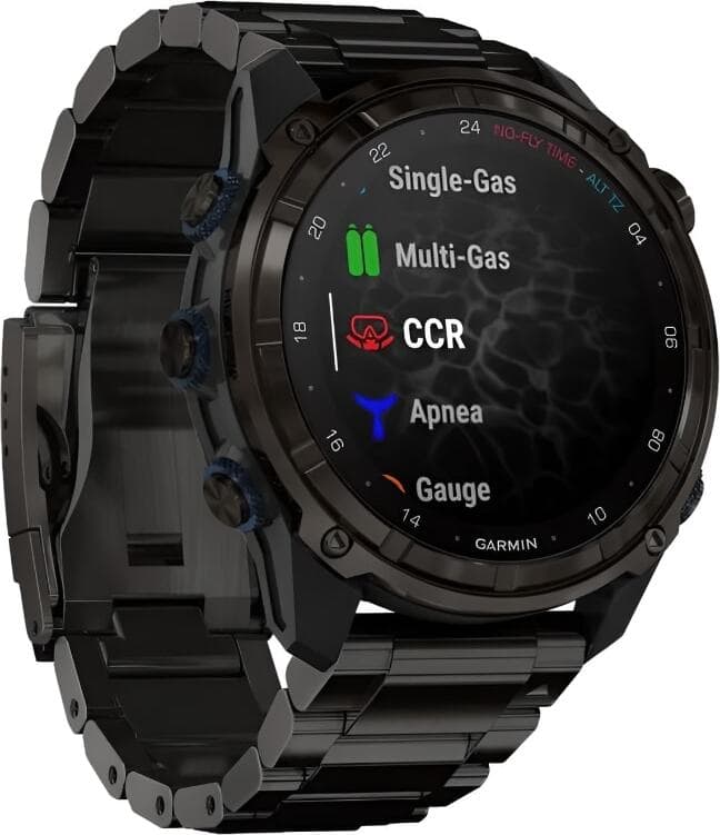 Смарт-часы Garmin Descent Mk3i - 51 mm, Титановый, угольно-серый безель с DLC-покрытием, титановый браслет 3