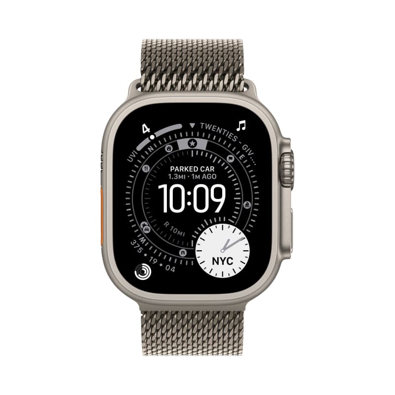 Умные часы Apple Watch Ultra 3 49 мм Natural Titanium Milanese Loop Титановый 3