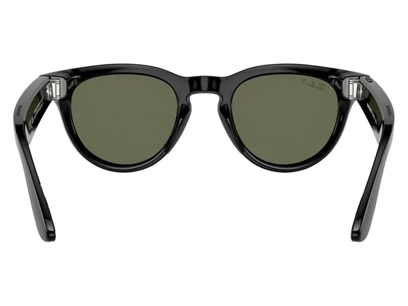 Умные очки Ray-Ban Meta Headliner RW4009 (Глянцевая чёрная оправа, линзы поляризованные зелёные), размер M 4