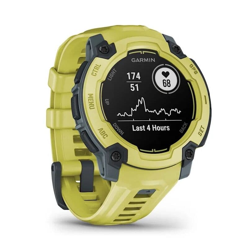 Смарт-часы Garmin Instinct E - 45 mm, Лаймовый, лаймовый силиконовый ремешок