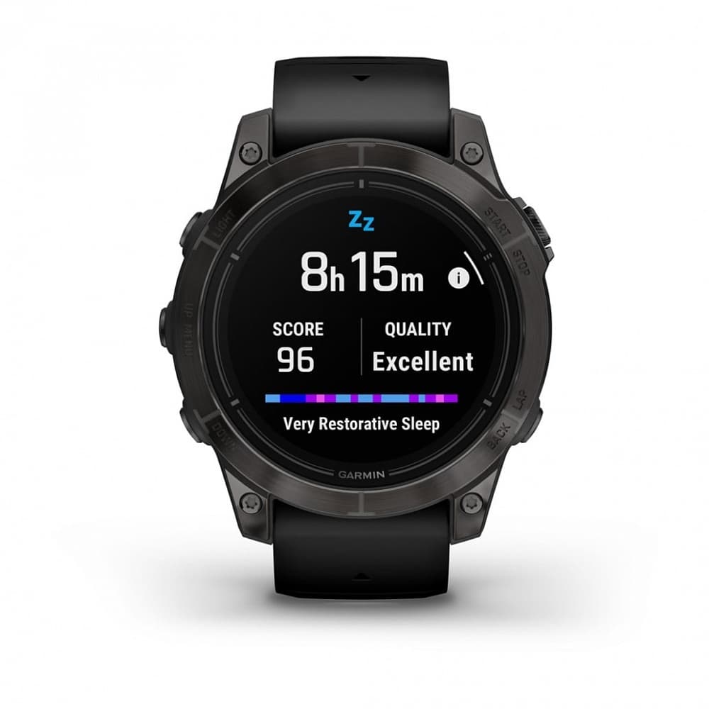 Смарт-часы Garmin Epix Pro (Gen 2) Sapphire Edition - 47 mm, Титановый, угольно-серый безель с DLC-покрытием, черный ремешок 8