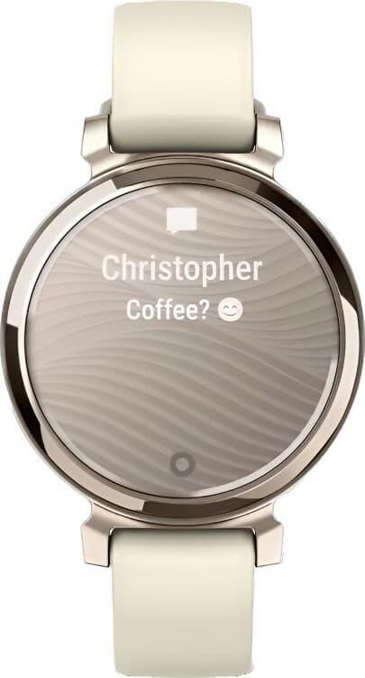 Смарт-часы Garmin Lily 2 - 35 mm, безель цвета кремовое золото, силиконовый ремешок цвета кокоса 4