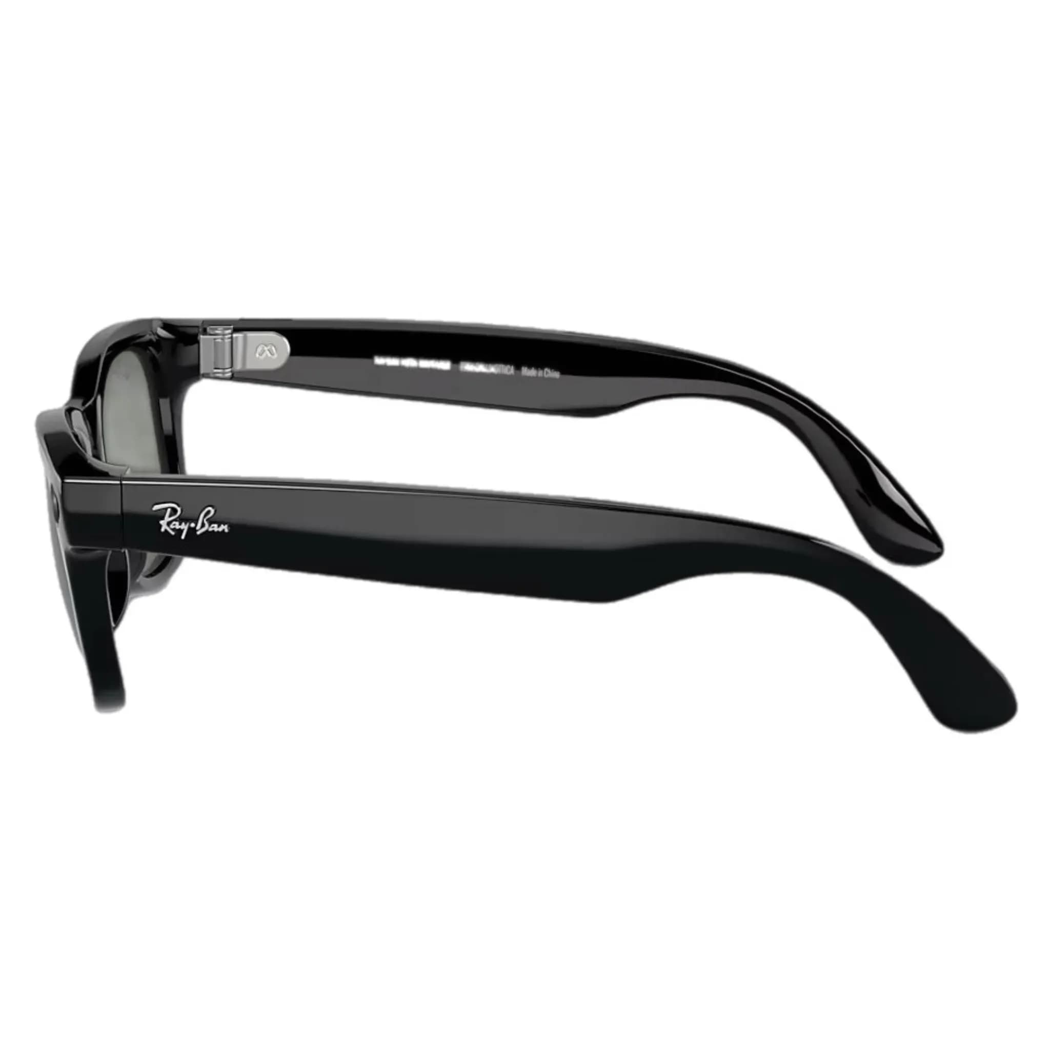 Умные очки Ray-Ban Meta Wayfarer RW4006 (Глянцевая чёрная оправа, линзы прозрачные), размер M 4