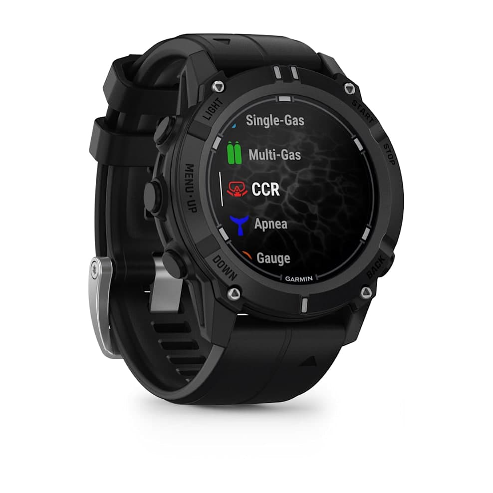 Смарт-часы Garmin Descent G2 - 45 mm, Черный, черный силиконовый ремешок 3