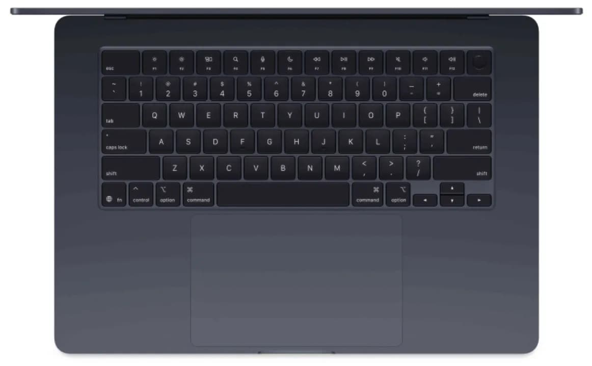 MacBook Air 15" M5 (2026) 10C CPU/10C GPU, 16 ГБ RAM, 512 ГБ SSD, (Midnight | Тёмная ночь) 2