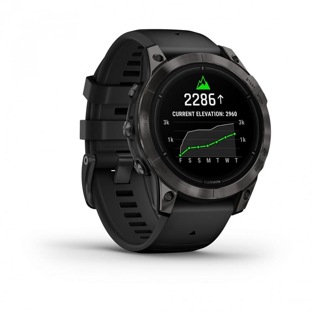 Смарт-часы Garmin Epix Pro (Gen 2) Sapphire Edition - 47 mm, Титановый, угольно-серый безель с DLC-покрытием, черный ремешок 3