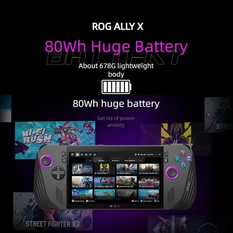 Портативная игровая консоль Asus ROG Ally X 24/1Tb (EU), чёрный (RC72LA) 14