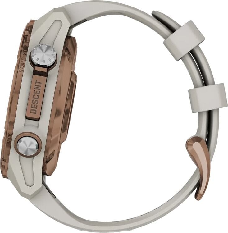 Смарт-часы Garmin Descent Mk3i - 43 mm, Титановый, бронзовый безель с PVD-покрытием, серый силиконовый ремешок 7