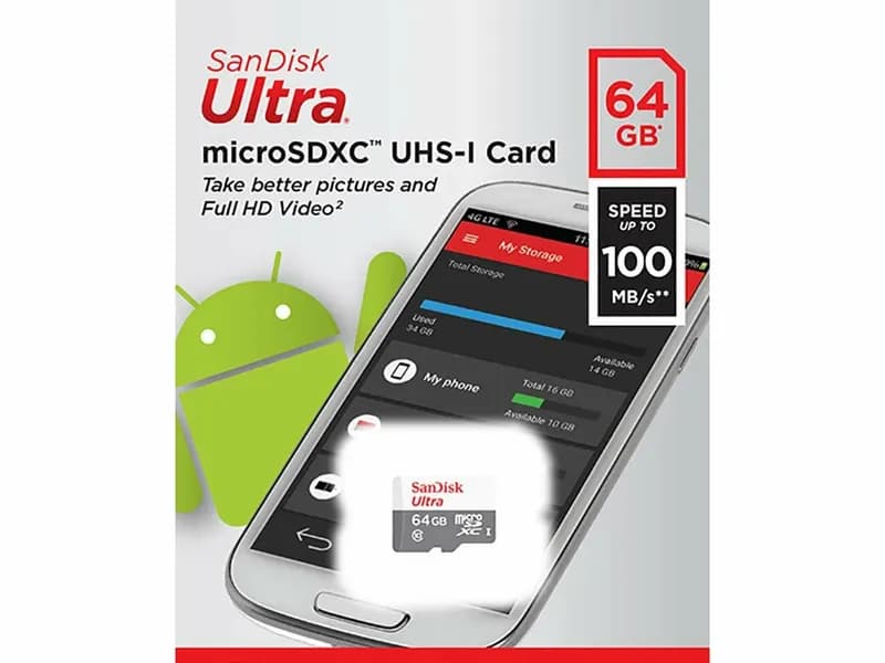 Карта памяти SanDisk MicroSD 64Gb 2