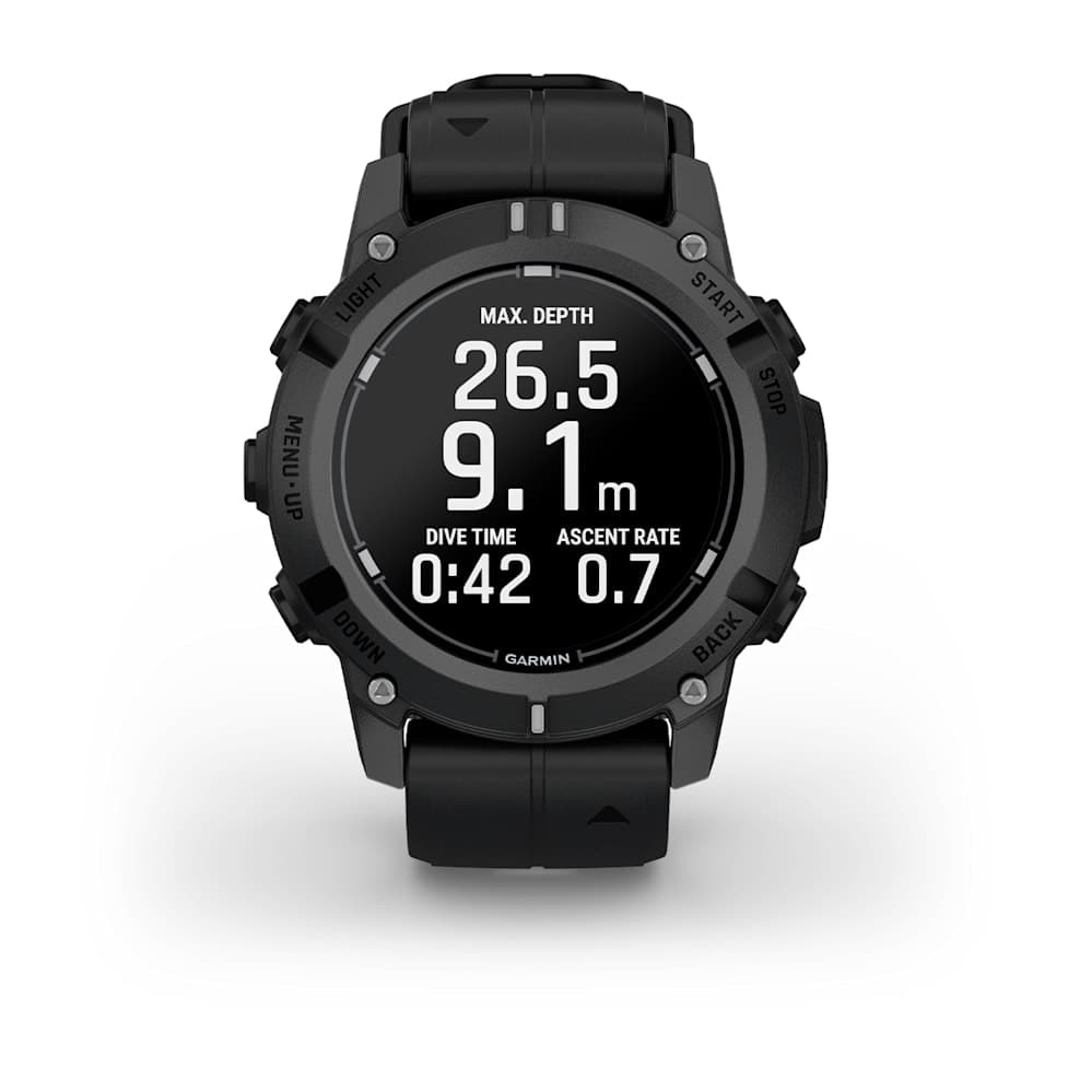 Смарт-часы Garmin Descent G2 - 45 mm, Черный, черный силиконовый ремешок 6