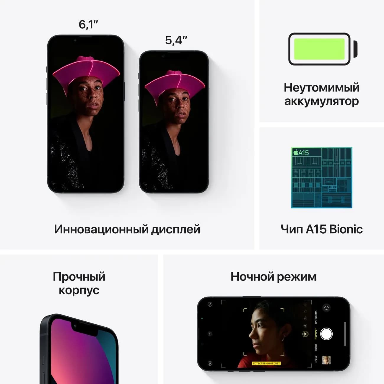 Смартфон Apple iPhone 13 512 ГБ Midnight 5