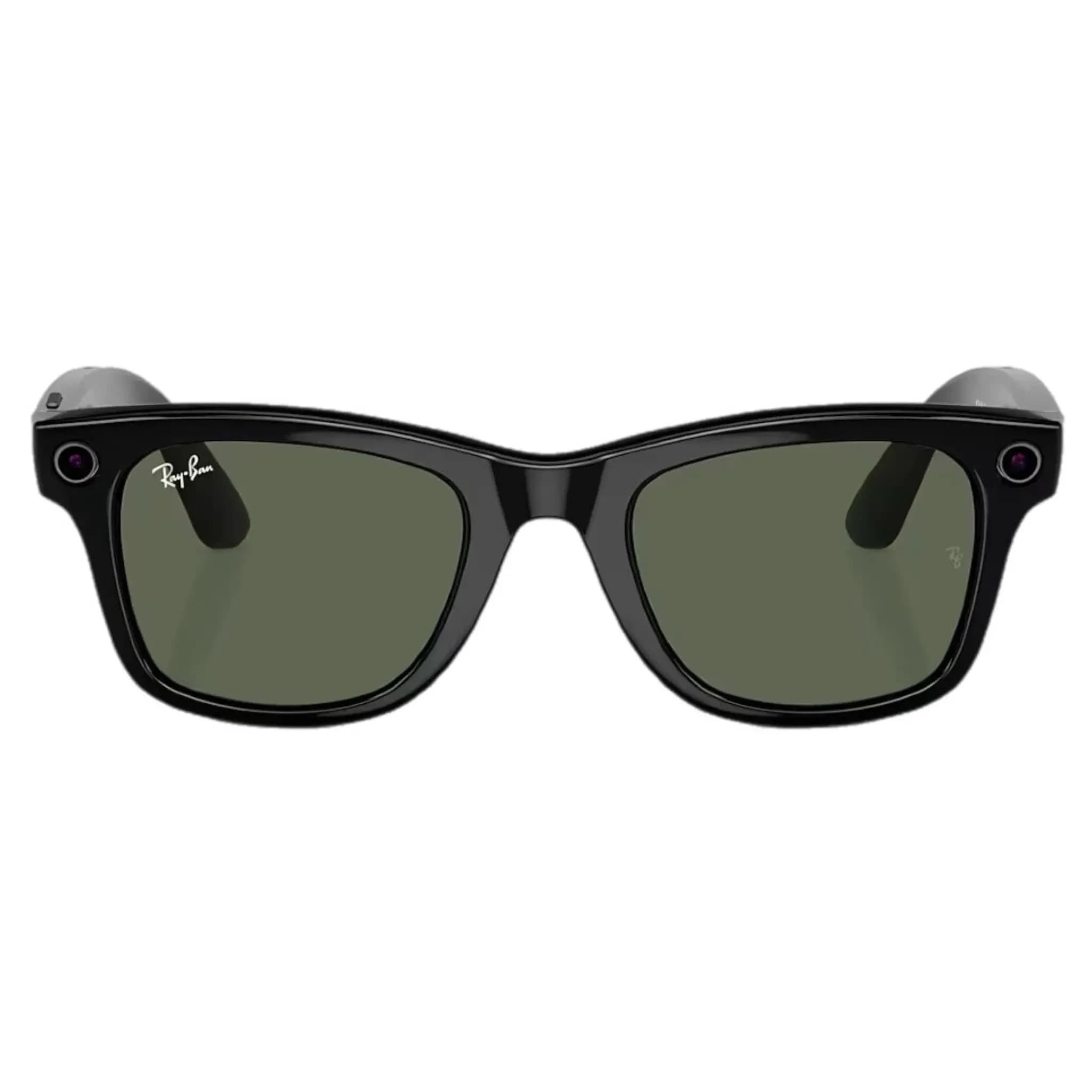 Умные очки Ray-Ban Meta Wayfarer RW4006 (Глянцевая чёрная оправа, линзы прозрачные), размер M 3