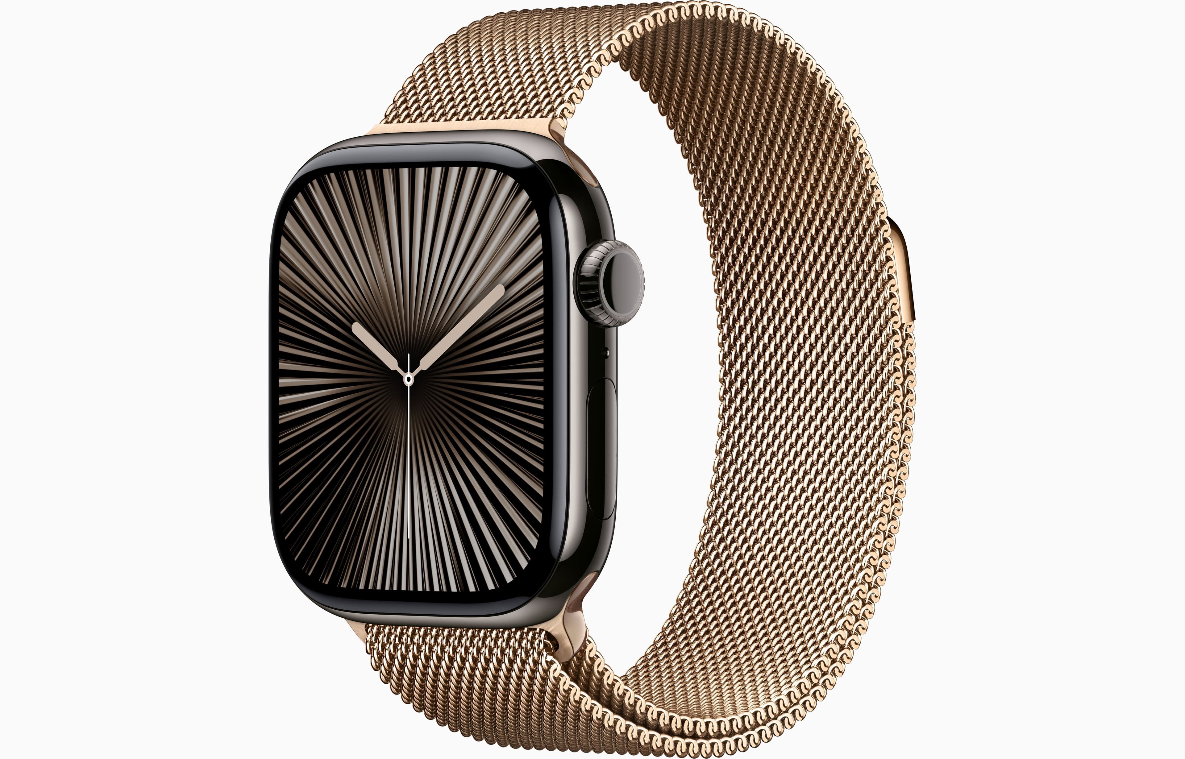 Смарт-часы Apple Watch S10 Hermes - 42 mm браслет Leather Single Tour Etoupe, (Gold | золотой)