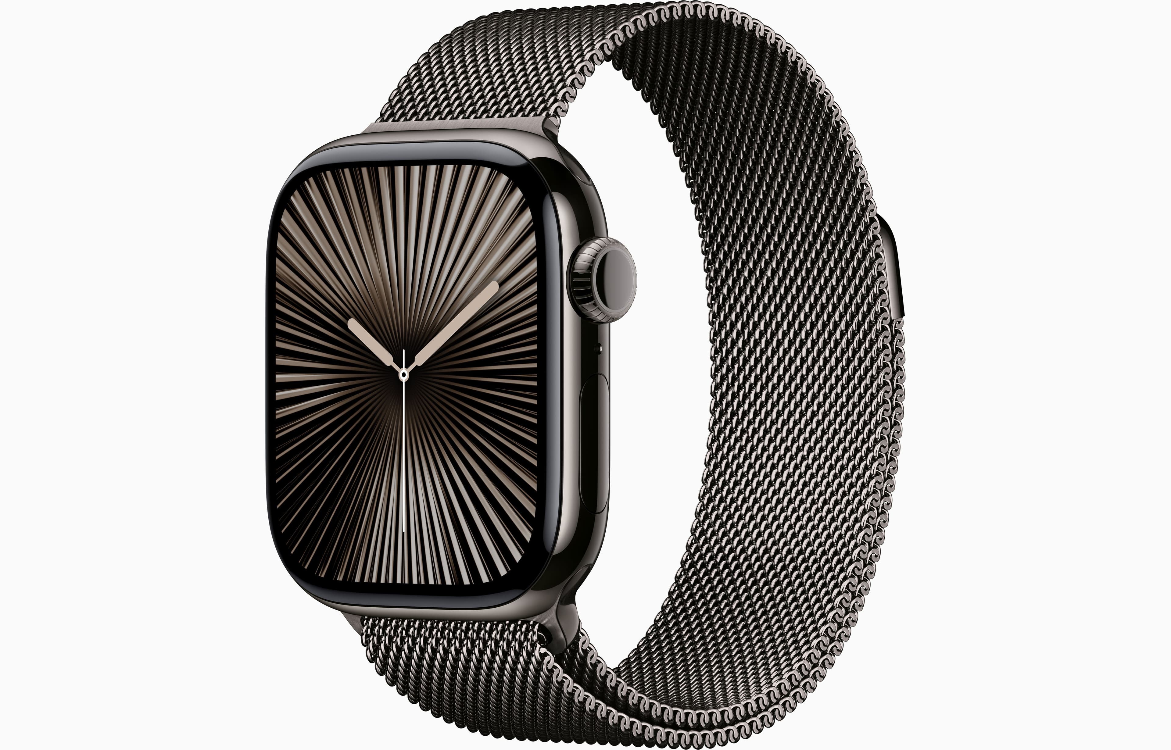 Смарт-часы Apple Watch S10 - 42 mm Титановый корпус | ремешок Milanese Loop | цвет Grey, S/M