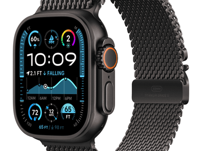 Смарт-часы Apple Watch Ultra 2 (2024) - 49 mm Black Titanium case | ремешок Titanium Milanese Loop цвета Black Titanium, размер L